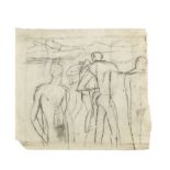 Keith Vaughan (British, 1912-1977) Assembly of Figures 22.2 x 25 cm. (8 3/4 x 9 3/4 in.) (Execu...
