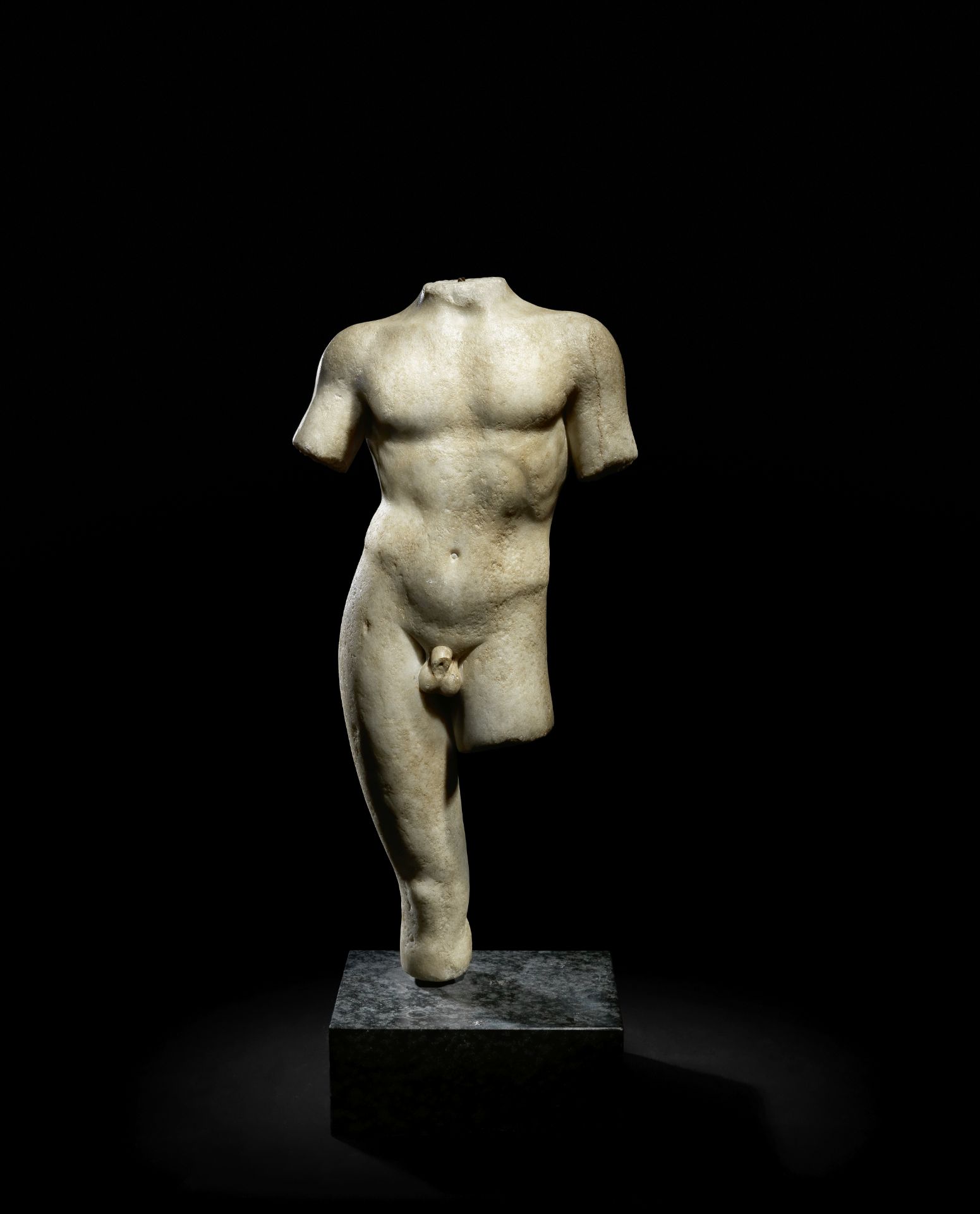 A Roman marble male torso