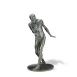 Heinrich Missfeldt (Germany 1872-1945) A bronze figure of 'Kugelspieler' or 'Gymnast with a ball'...