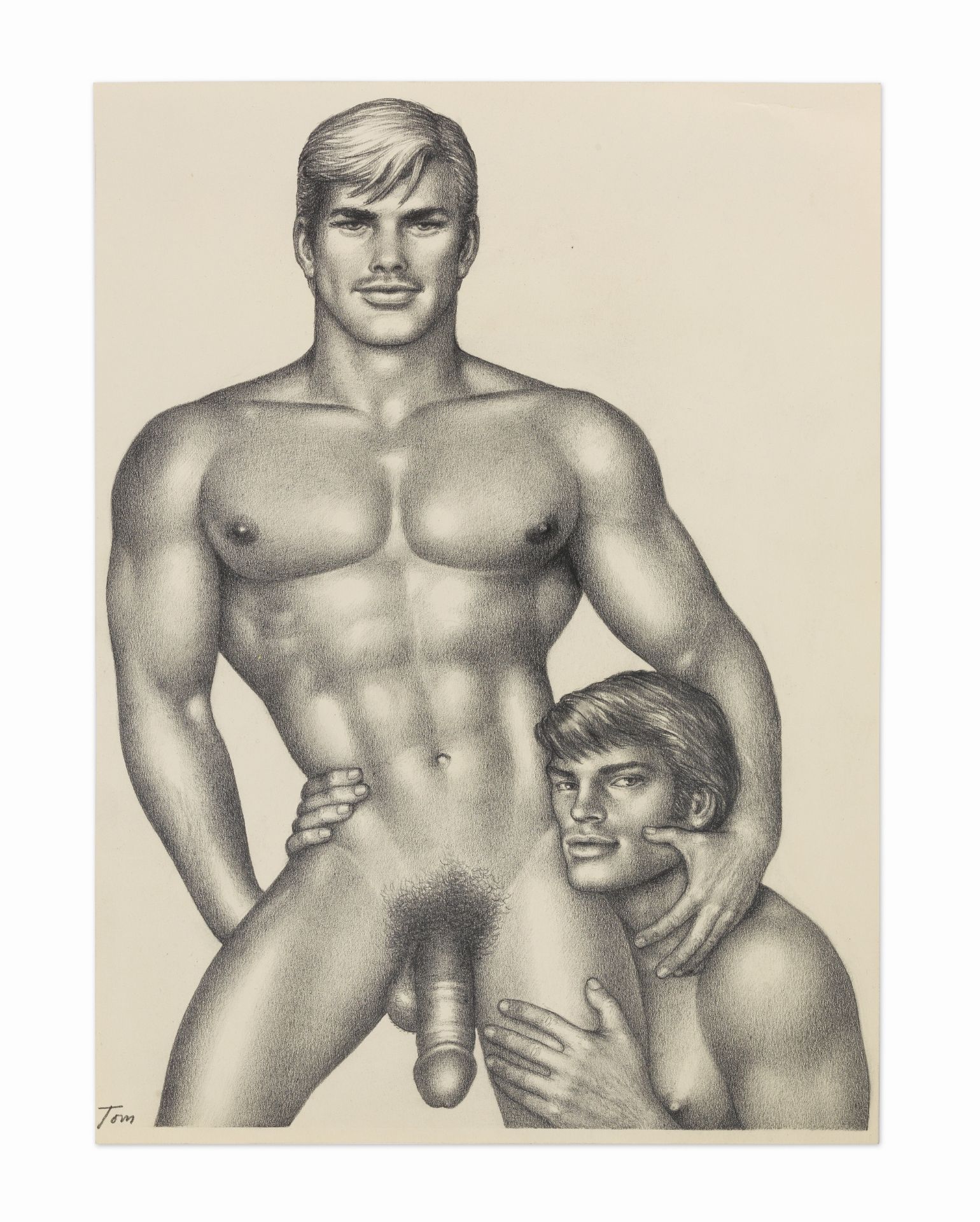 Tom of Finland (Finnish, 1920-1991) Untitled ('Happy Couple') (Executed in 1974)