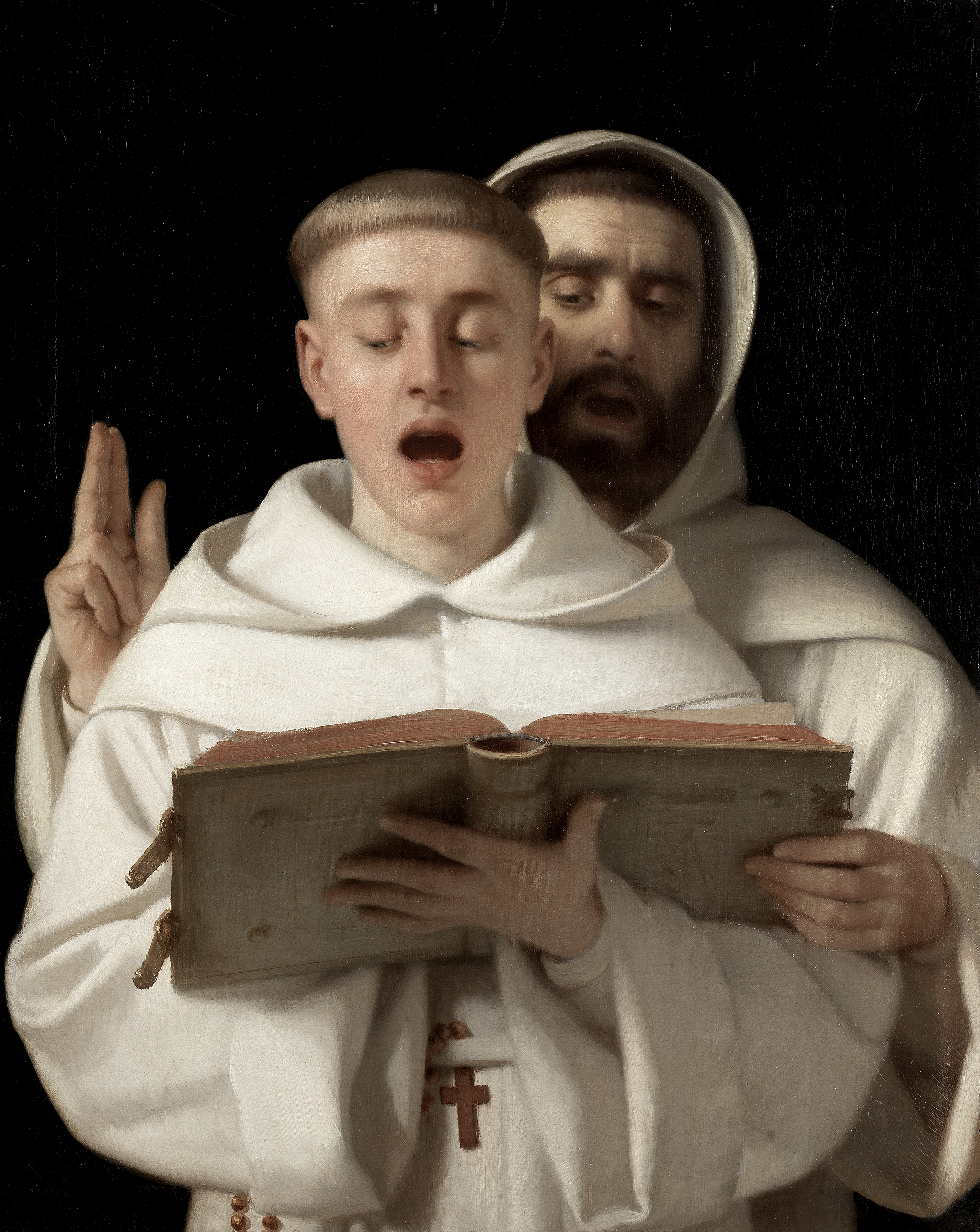 Aur&#232;le Robert (Swiss, 1805-1871) Two Carthusian monks singing