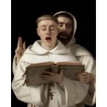 Aur&#232;le Robert (Swiss, 1805-1871) Two Carthusian monks singing