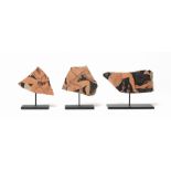 A group of three Attic red-figure krater fragments 3