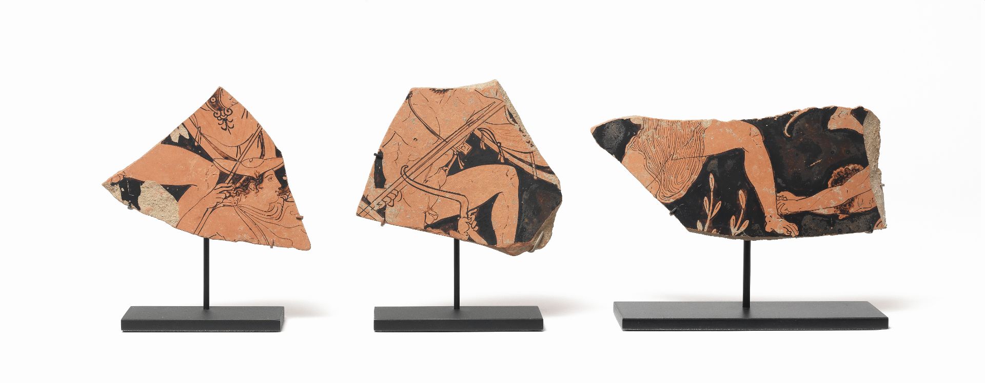 A group of three Attic red-figure krater fragments 3