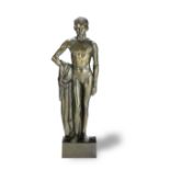 Marcel Renard (French, 1893-1974) A rare 'documentary studio cast' bronze figure of 'Daniel bathi...