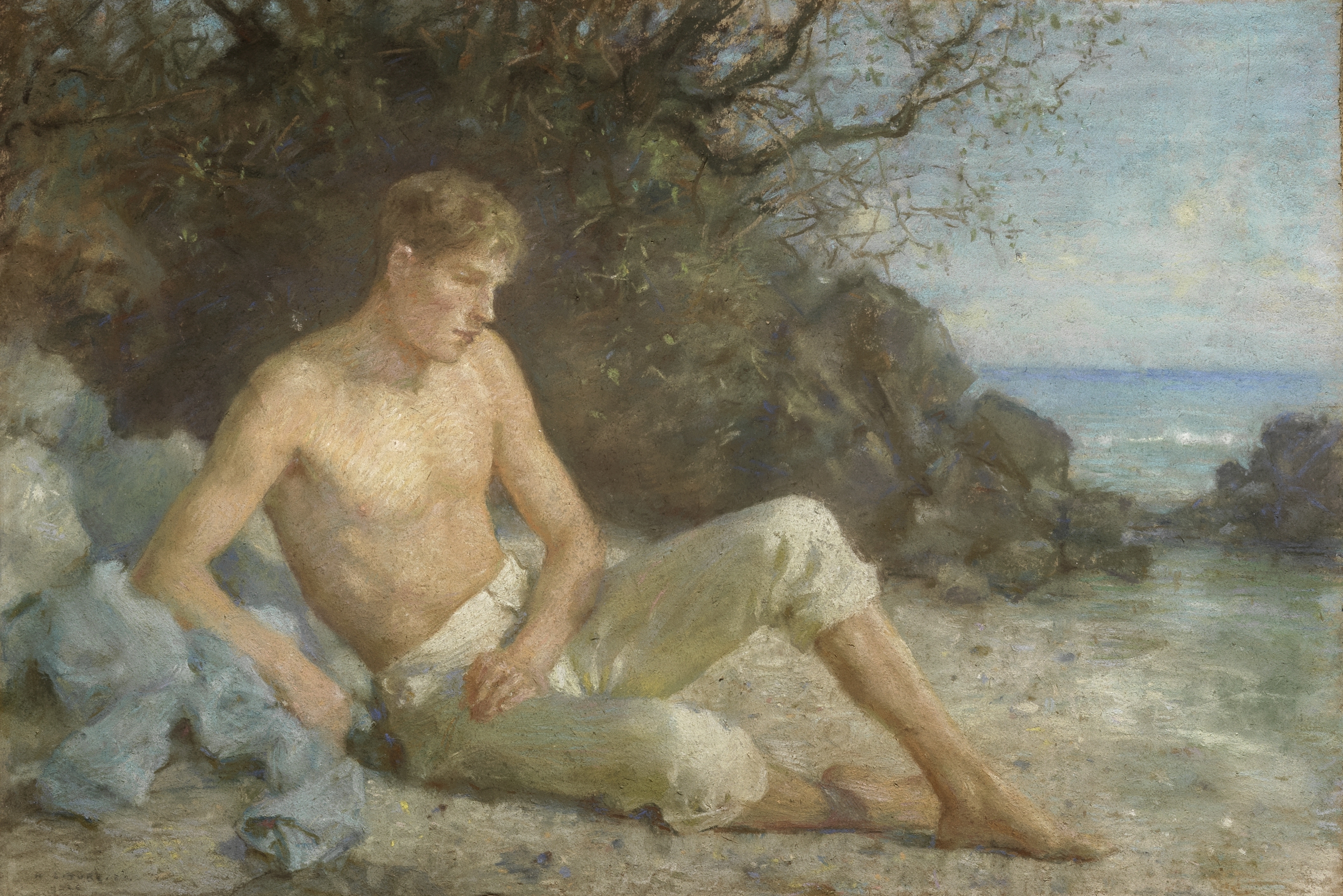 Henry Scott Tuke, RA, RWS (British, 1858-1929) By the Water's Edge