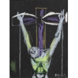 Graham Sutherland O.M. (British, 1903-1980) Crucifixion II 21.5 x 16.2 cm. (8 3/8 x 6 3/8 in.)