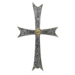 A Byzantine sheet bronze and silver processional cross