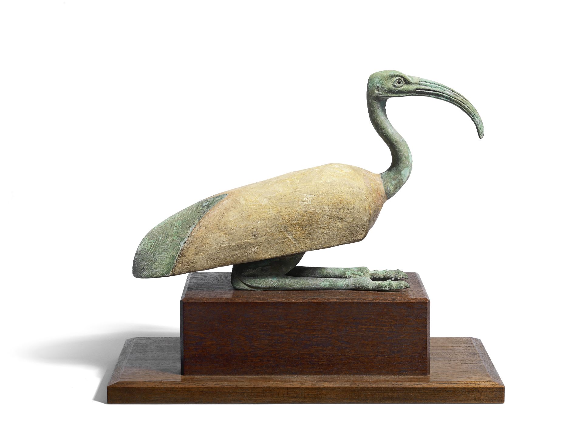 An Egyptian bronze ibis