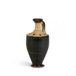 A miniature Attic black-glazed lekythos