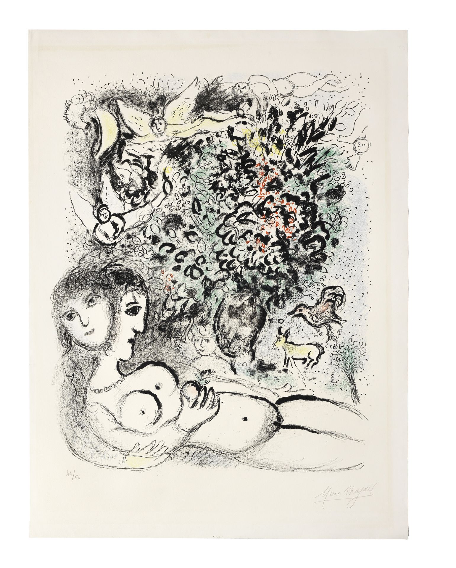 Marc Chagall (1887-1985) Eve Lithograph in colours, 1971, on Arches wove paper, signed and number...