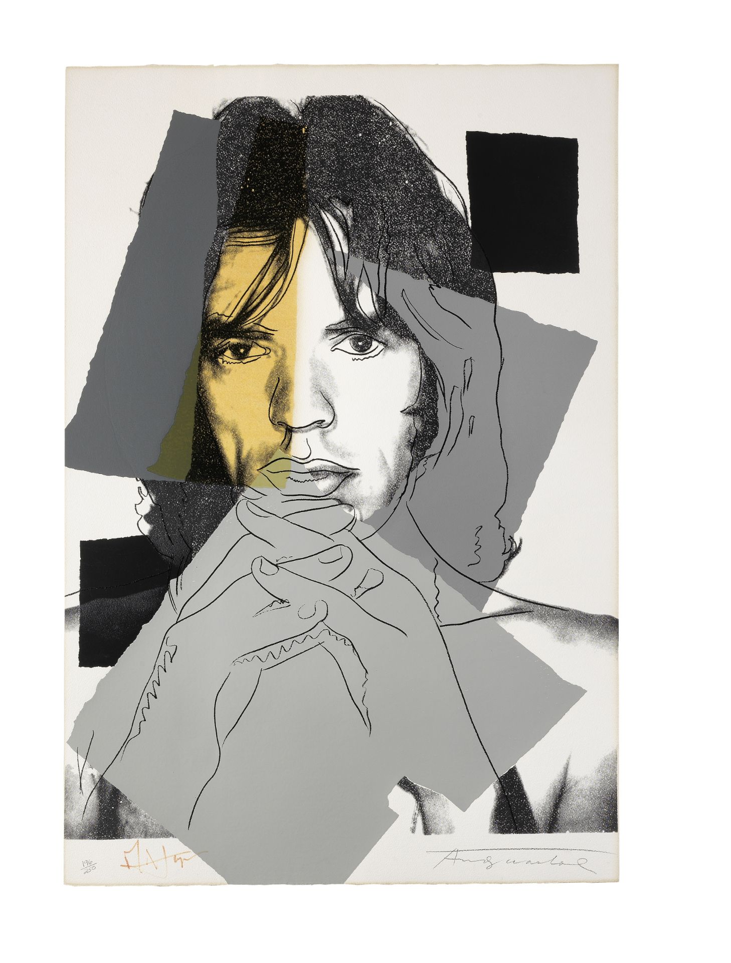 Andy Warhol (1928-1987) Mick Jagger Screenprint in colours, 1975, on Arches Aquarelle paper, sign...