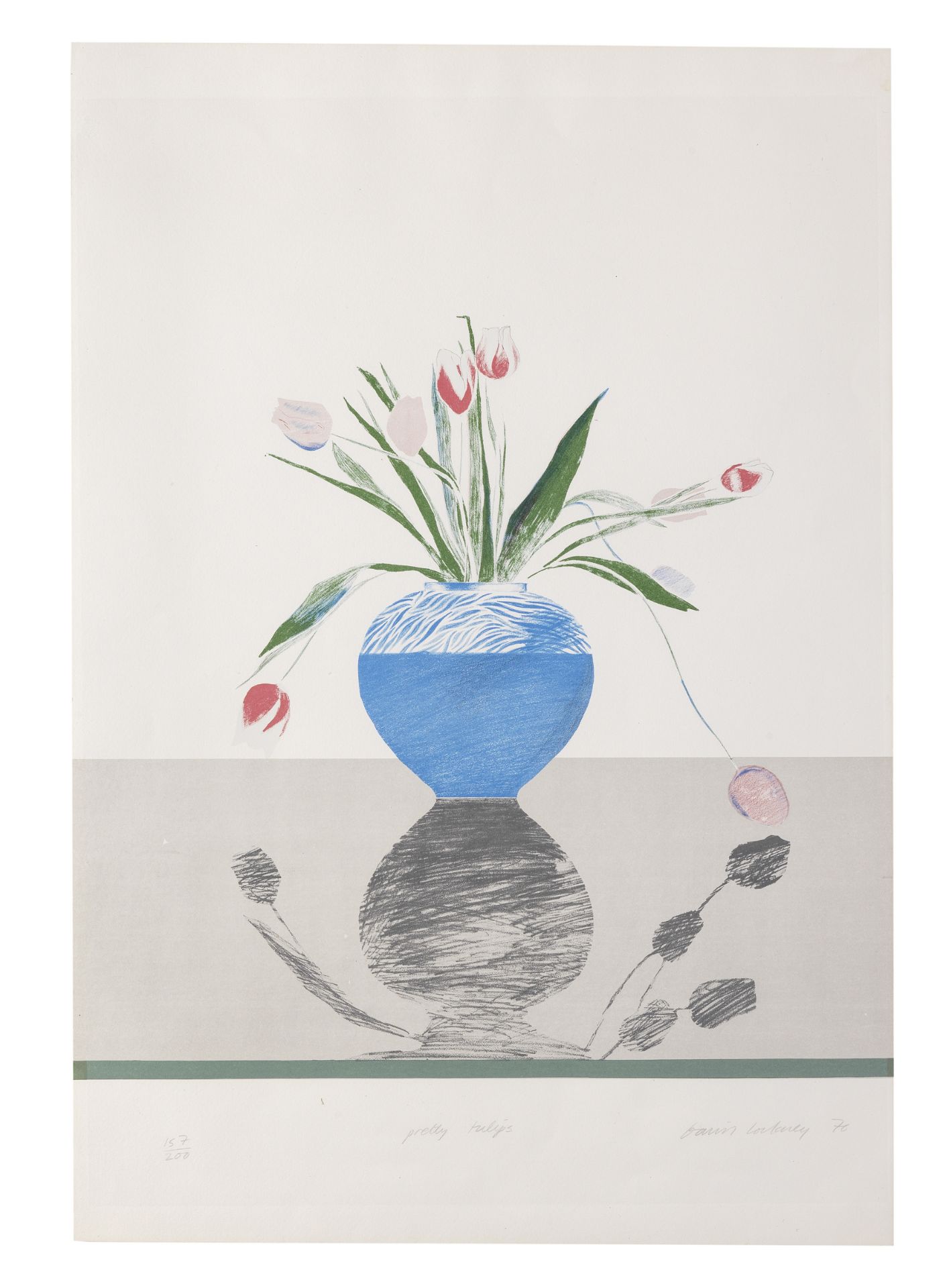 David Hockney (born 1937) Pretty Tulips Lithograph in colours, 1969, on wove paper, signed, dated...