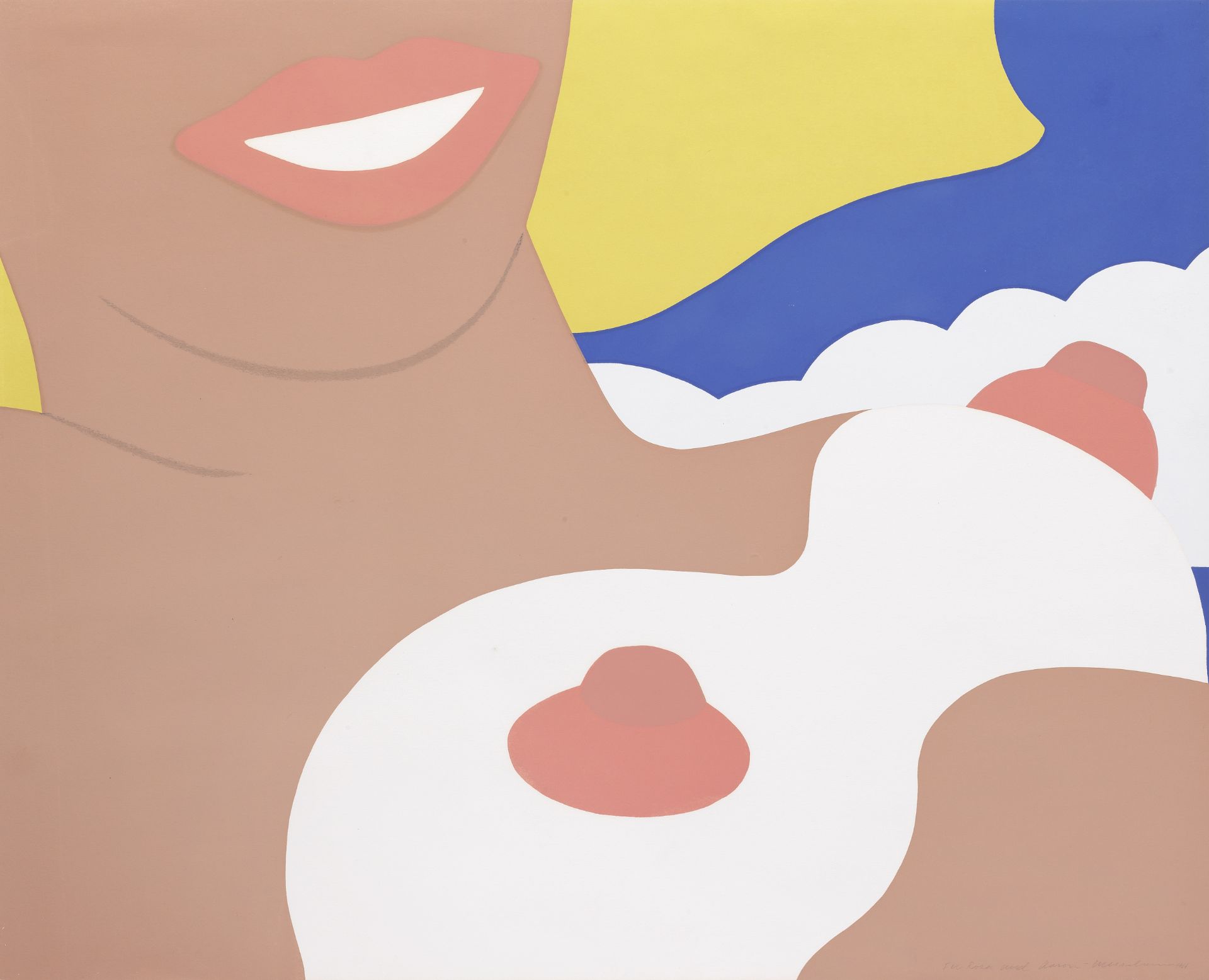 Tom Wesselmann (1931-2004) Nude from 11 Pop Artists, Volume II Screenprint in colours, 1965, on w...