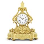 A mid 19th century French ormolu Neoclassical style mantel clock Deniere, Ft de Bronzes a Paris, ...