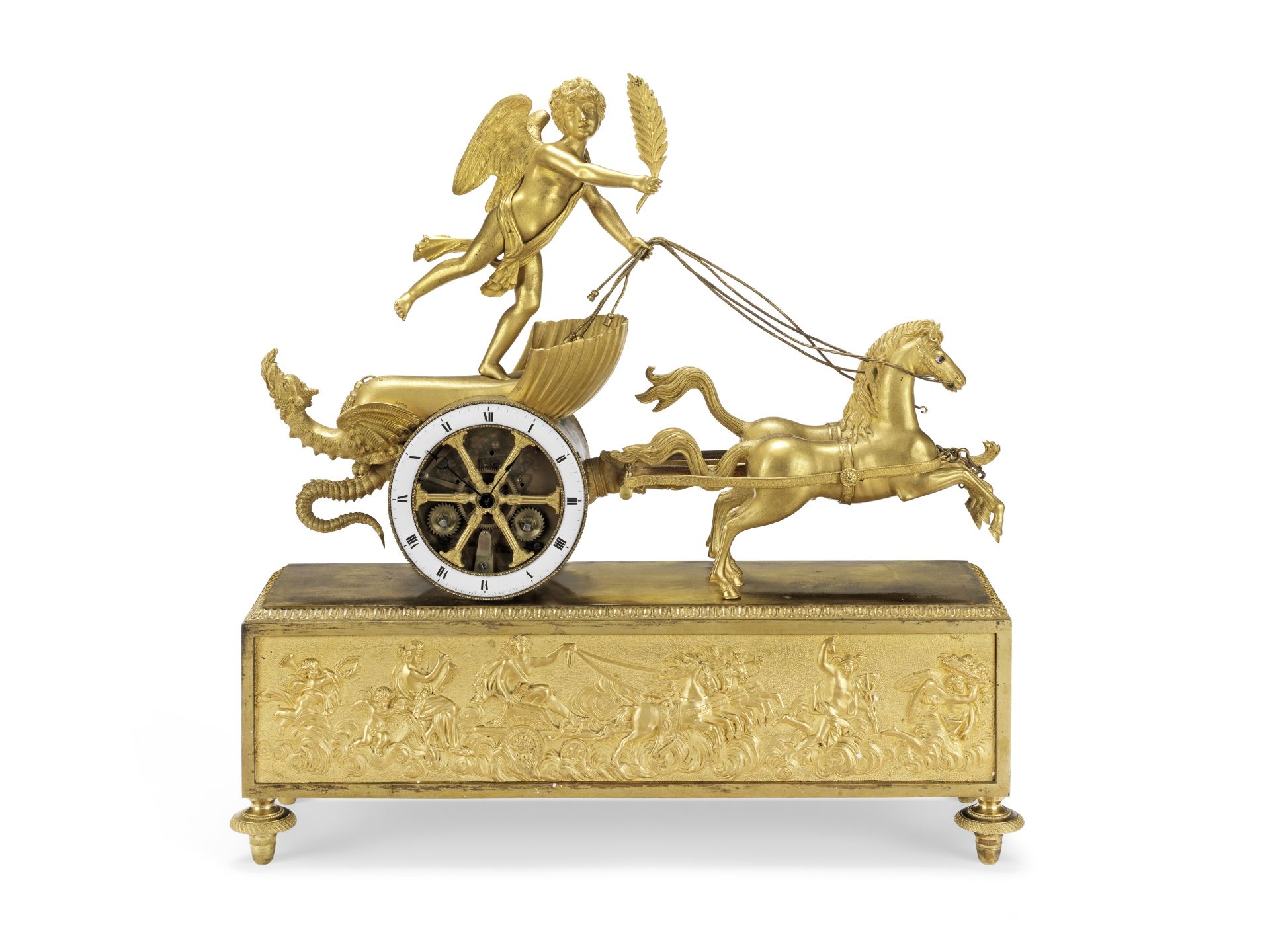 An early 19th century French ormolu mantel clock Lopin Palais Royal No.143