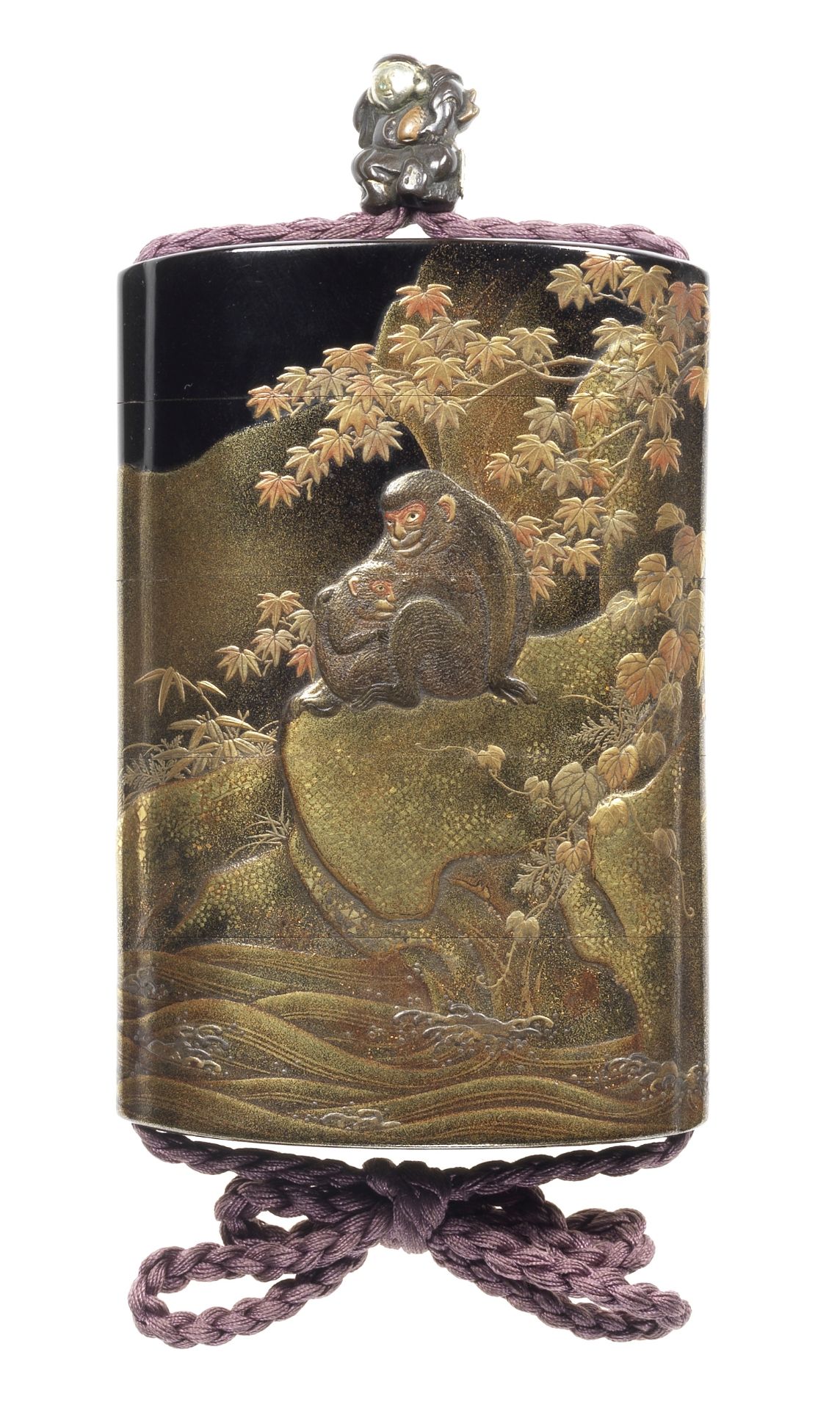 A lacquer four-case inro By Yamaguchi Shojosai (1893-1978), 19th century