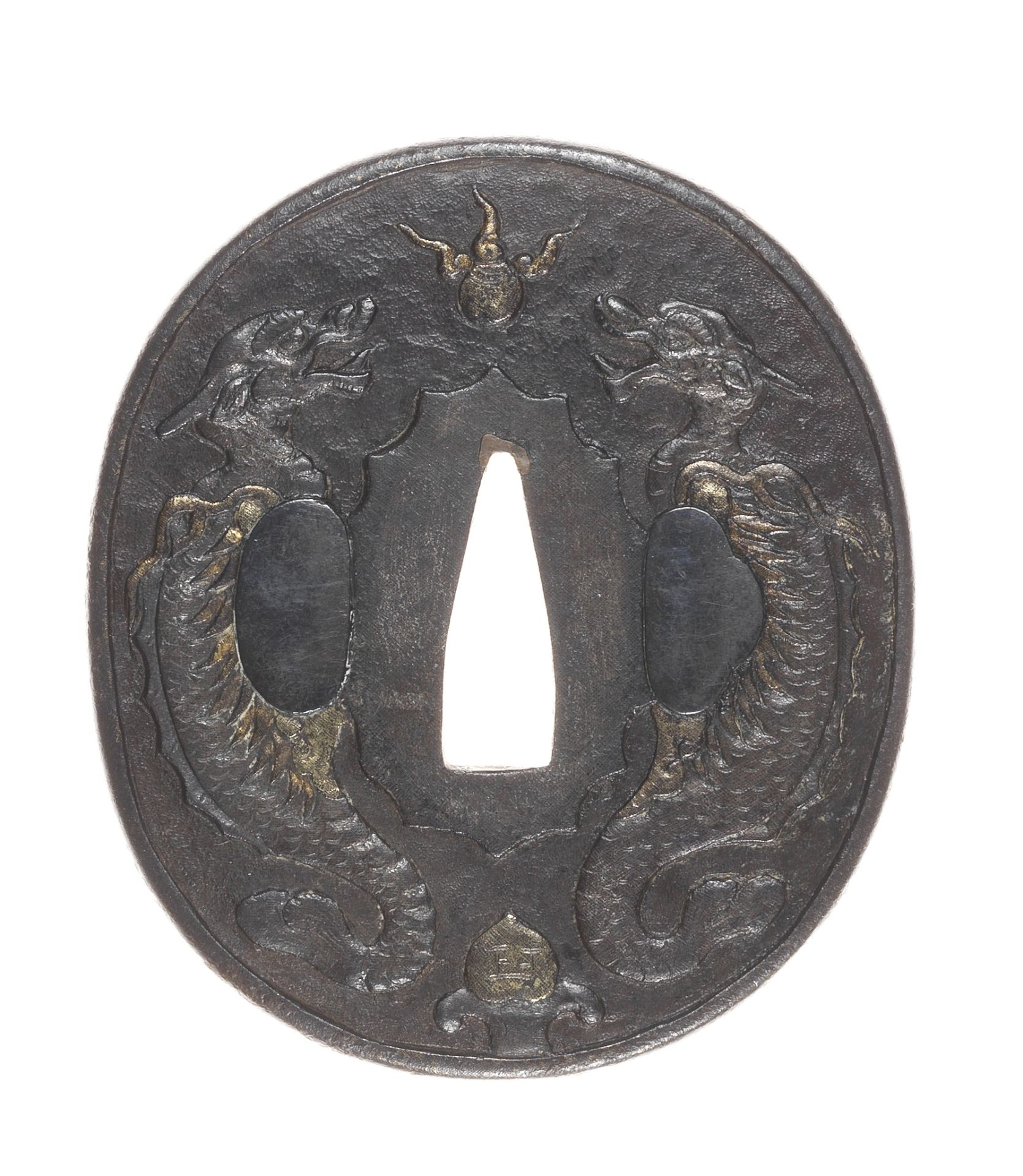 An iron tsuba Nanban school, 18th century