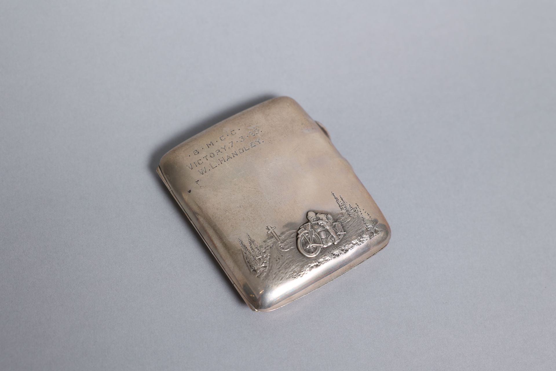 Ex-Ted Frend, Solid silver hallmarked cigarette case