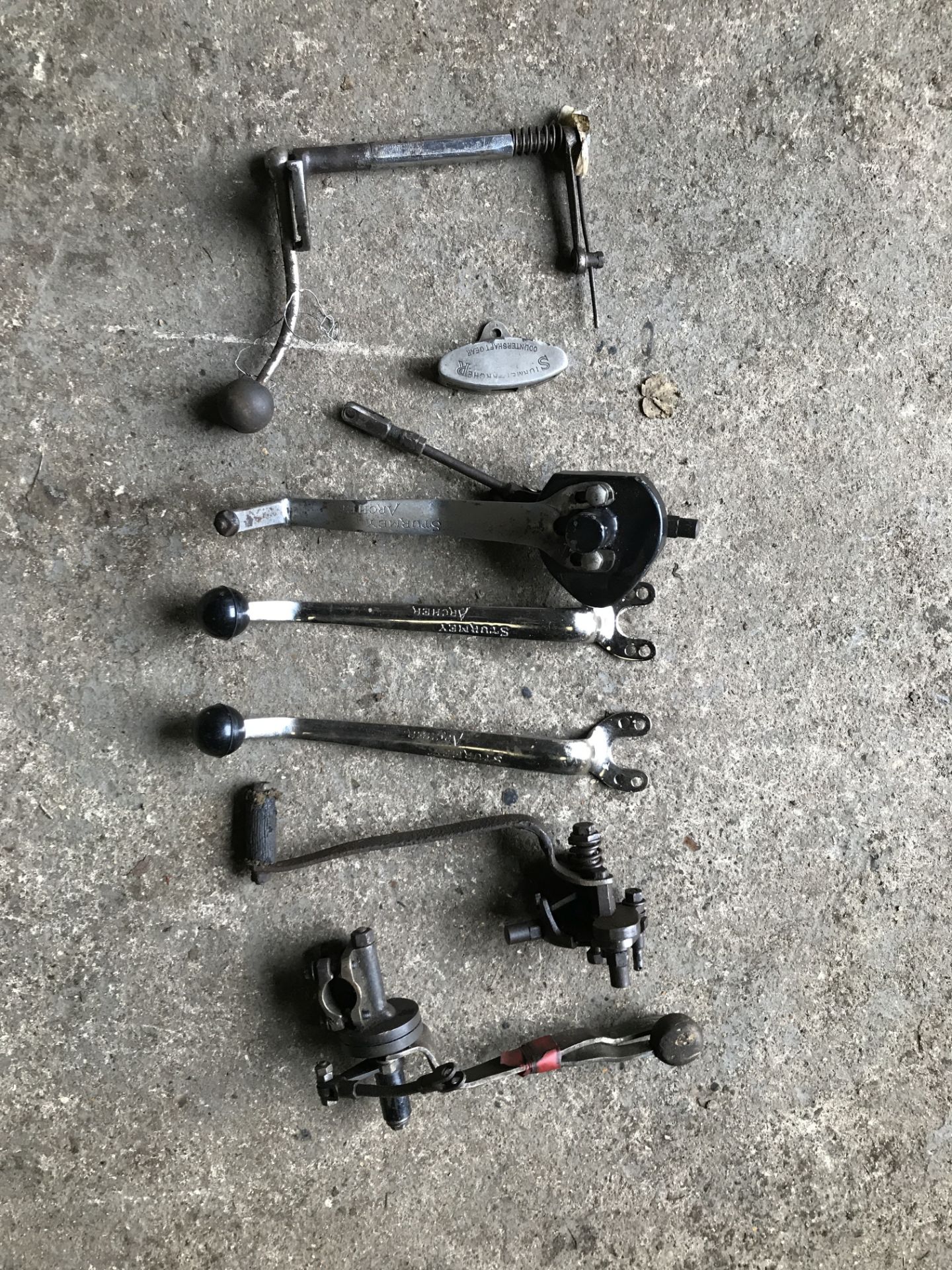 A selection of mostly Sturmey Archer gear change parts