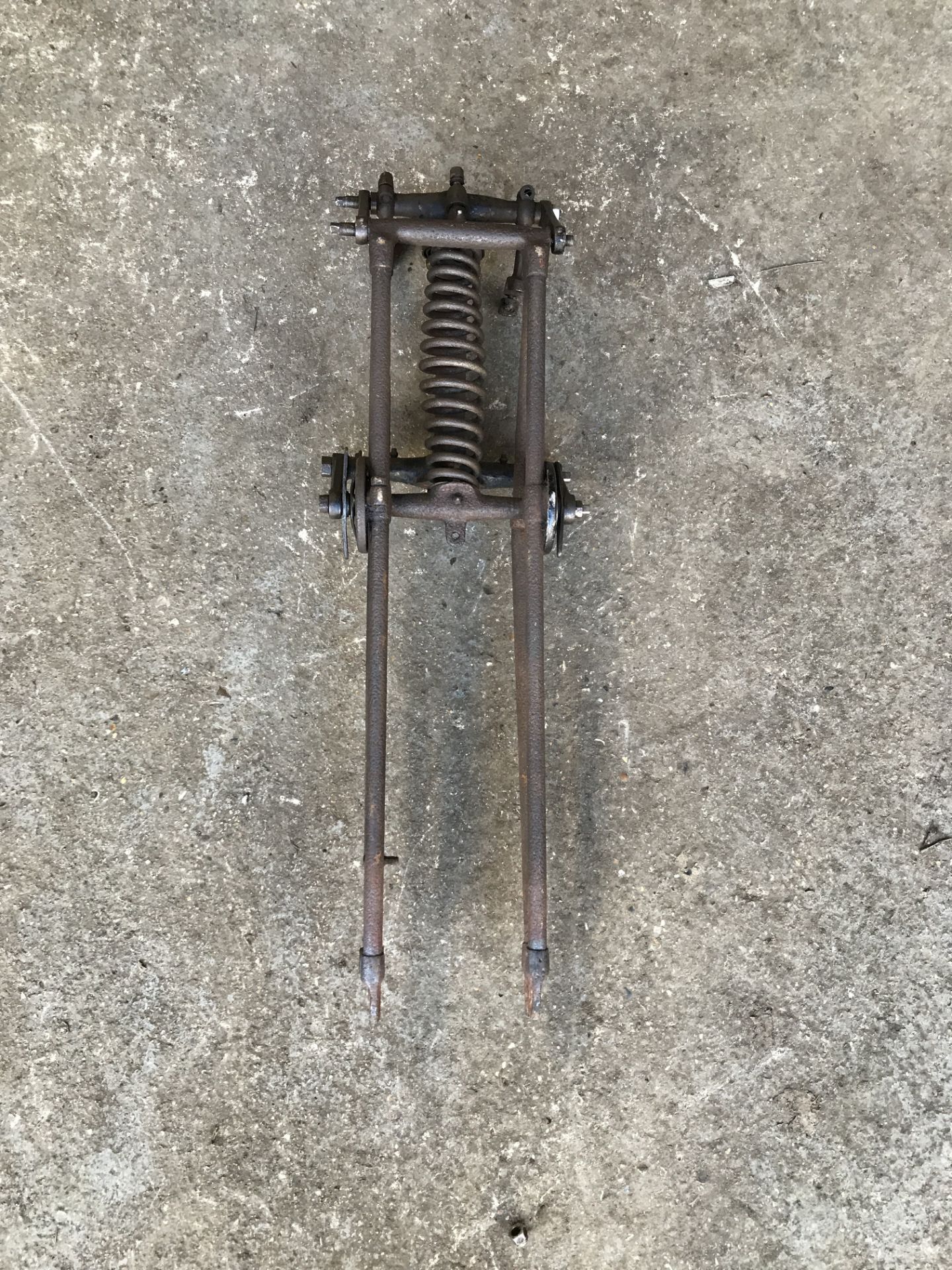 A set of pre-war Webb Girder forks