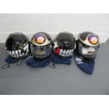 Four Arai Barry Sheene replica helmets ((4))