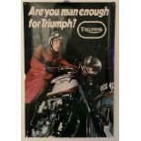 A rare and original Triumph poster