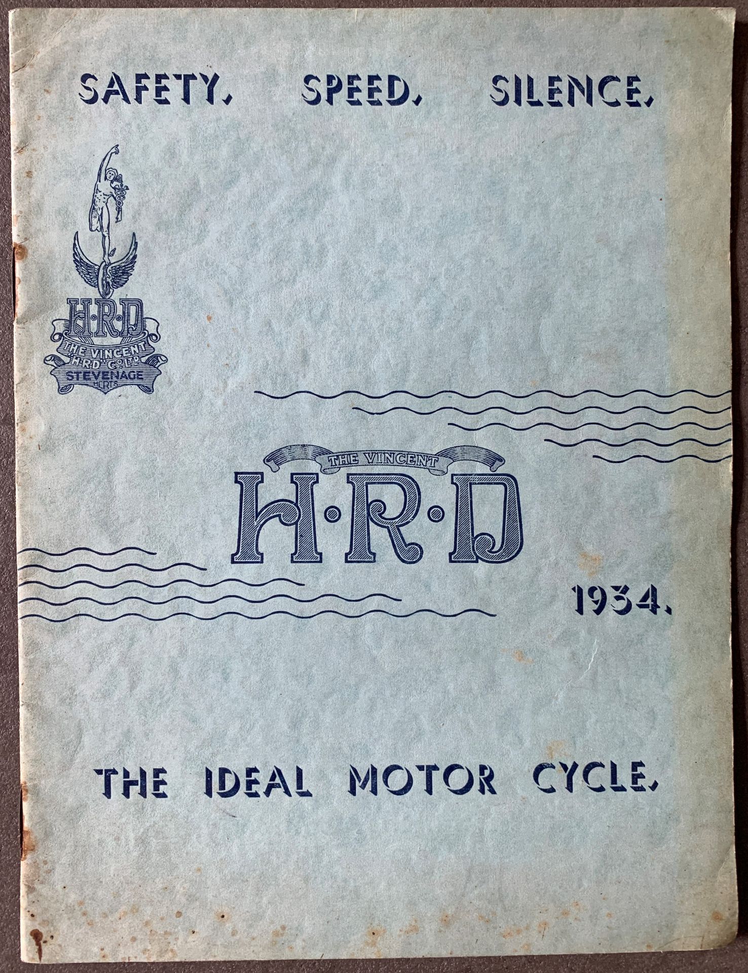 A rare 1934 Vincent-HRD sales brochure