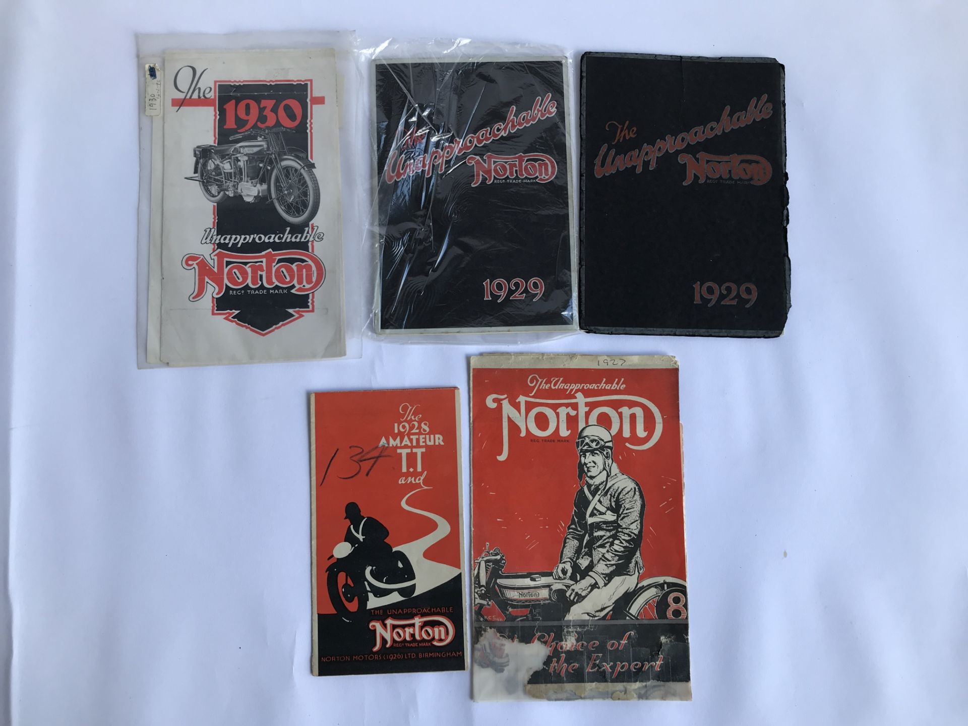 Five Norton Brochures