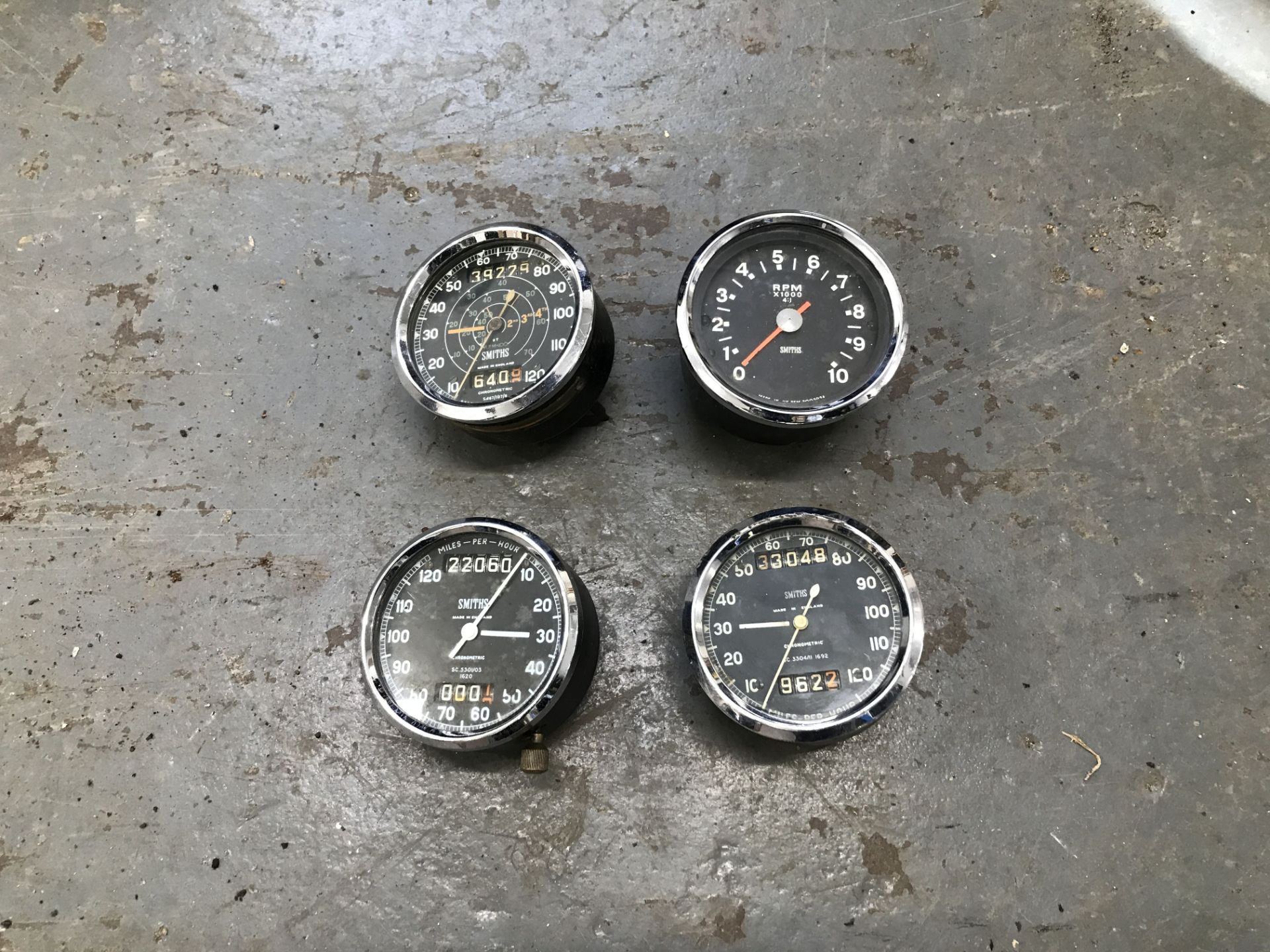 Three 120mph Smiths Speedometers ((4))
