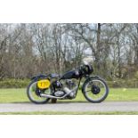 c.1938 Triumph 249cc Model 2H Racing Motorcycle Frame no. none visible Engine no. 8-2H 3S 11523