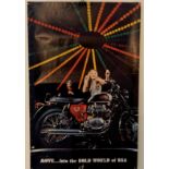 A rare and original BSA advertising poster