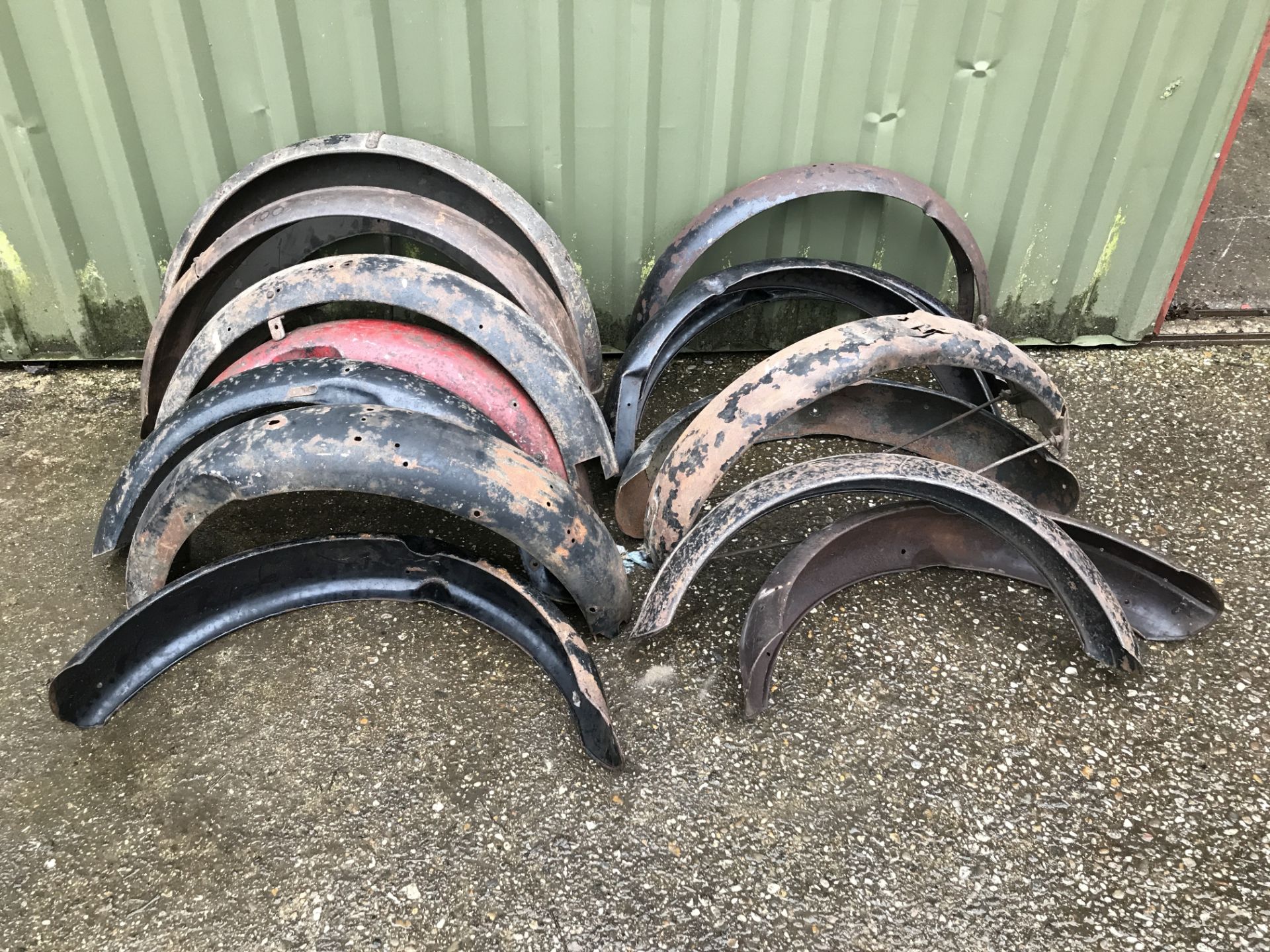 A quantity of mudguards