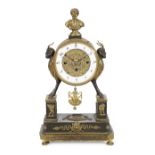 A Neo-classical gilt and bronze mantle clock Early 19th Century