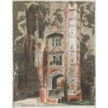 John Piper (British, 1903-1992) Oxburgh Hall, Norfolk Lithograph in colours, 1977, on TH Saunders...