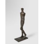 Dame Elisabeth Frink R.A. (British, 1930-1993) Man with Goggles 108.3 cm. (42 5/8 in.) high (Conc...
