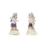 Two Meissen figures of Cupid, late 19th century