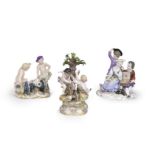 Two Meissen groups with putti, late 19th/early 20th century