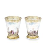 Two early Meissen beakers, circa 1730