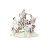 A large Meissen group of The Three Fates, late 19th century
