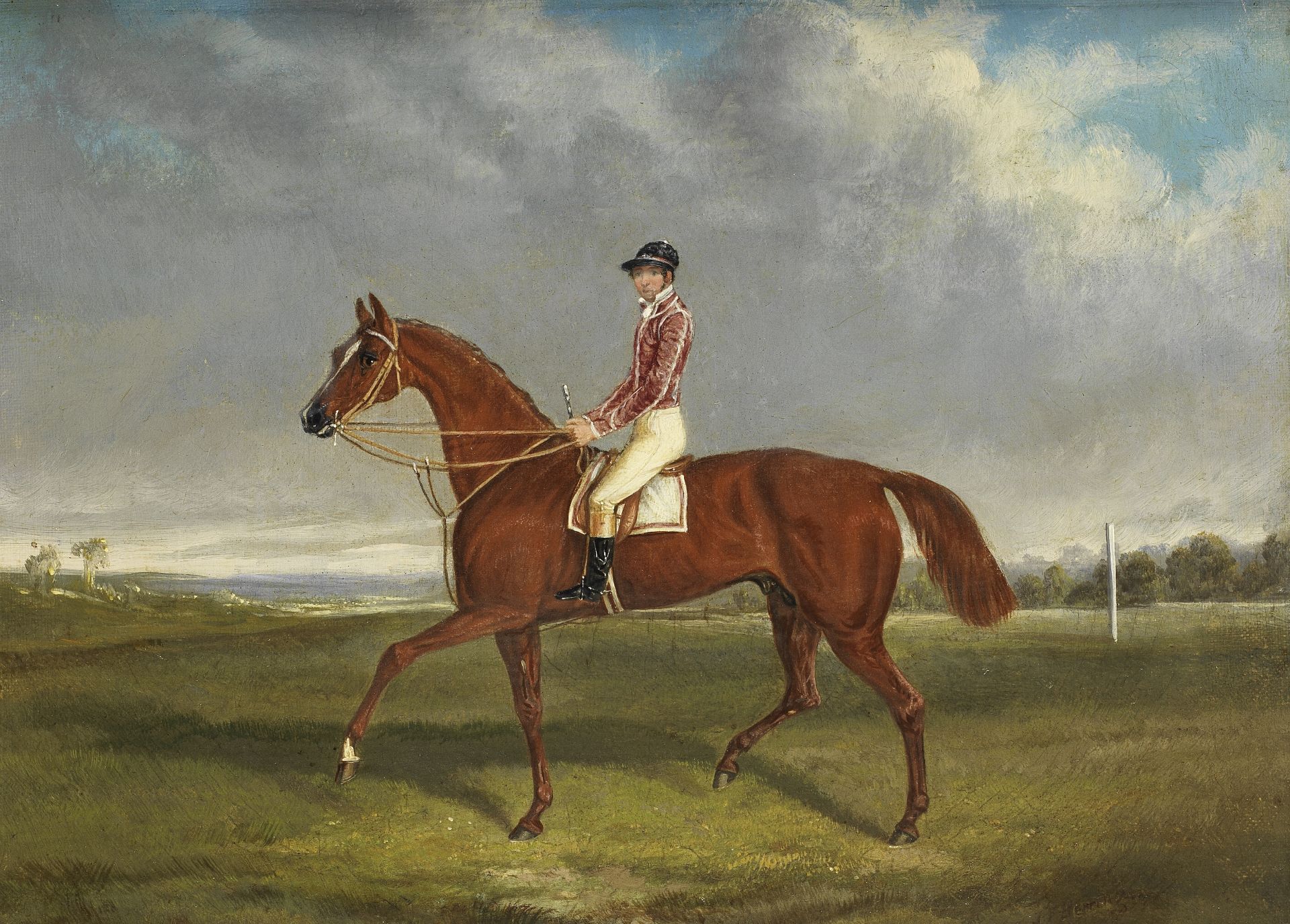 Attributed to James Pollard (British, 1797-1867) Mr. Batson's champion 'Plenipotentiary' by Emili...