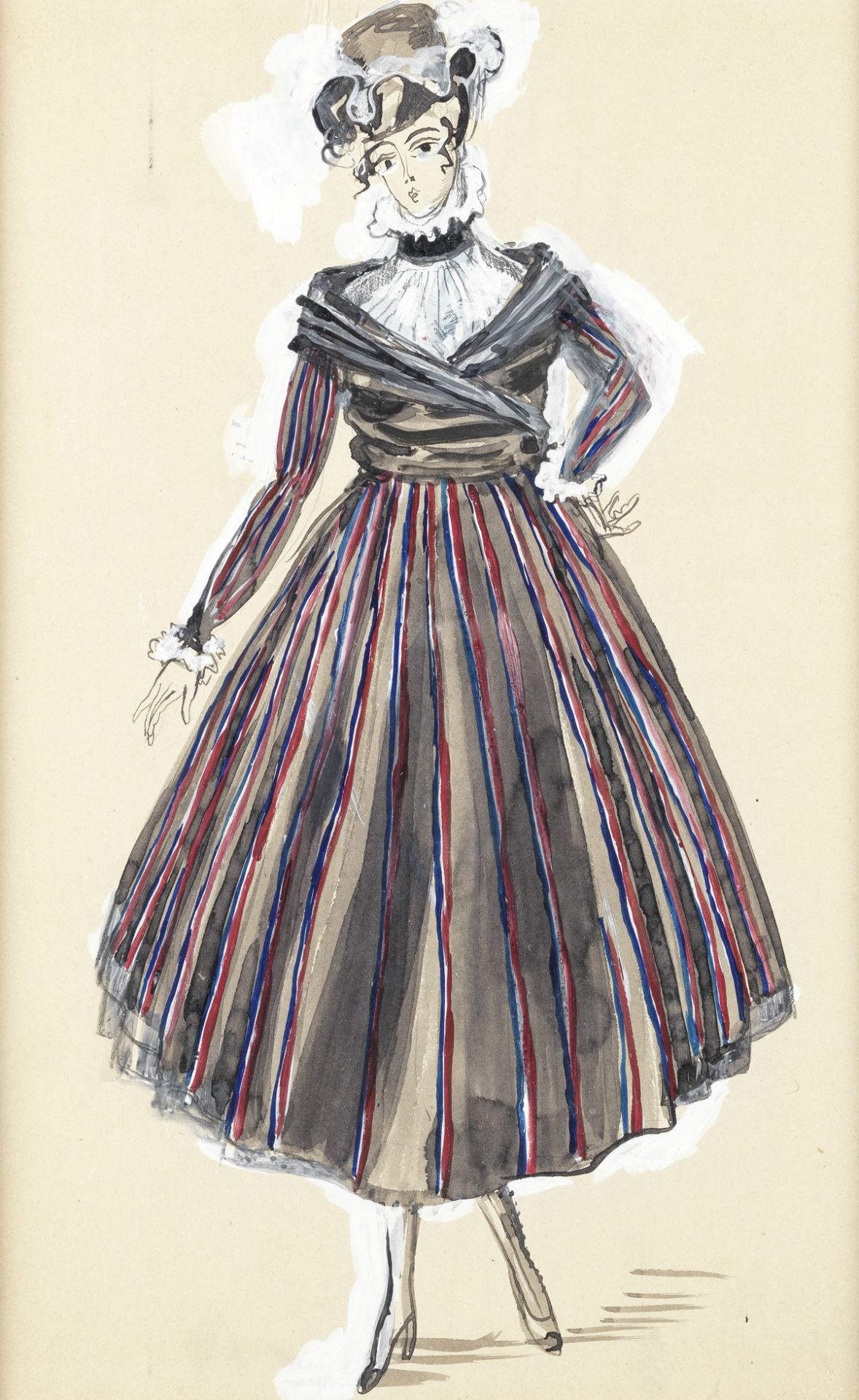 Raoul Dufy (1877-1953) Mod&#232;le de robe pour Paul Poiret (Executed in 1917)