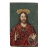 Follower of Joos van Cleve (undefined, Cleve circa 1485-circa 1540 Antwerp) Salvator Mundi unframed