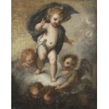 Genoese School, 17th Century The Infant Christ surrounded by putti
