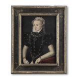 Circle of Frans Pourbus the Elder (Bruges 1545-1581 Antwerp) Portrait of a lady, half-length, in ...