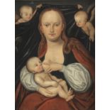 Studio of Lucas Cranach the Younger (Wittenberg 1515-1586 Weimar) The Madonna and Child before a ...