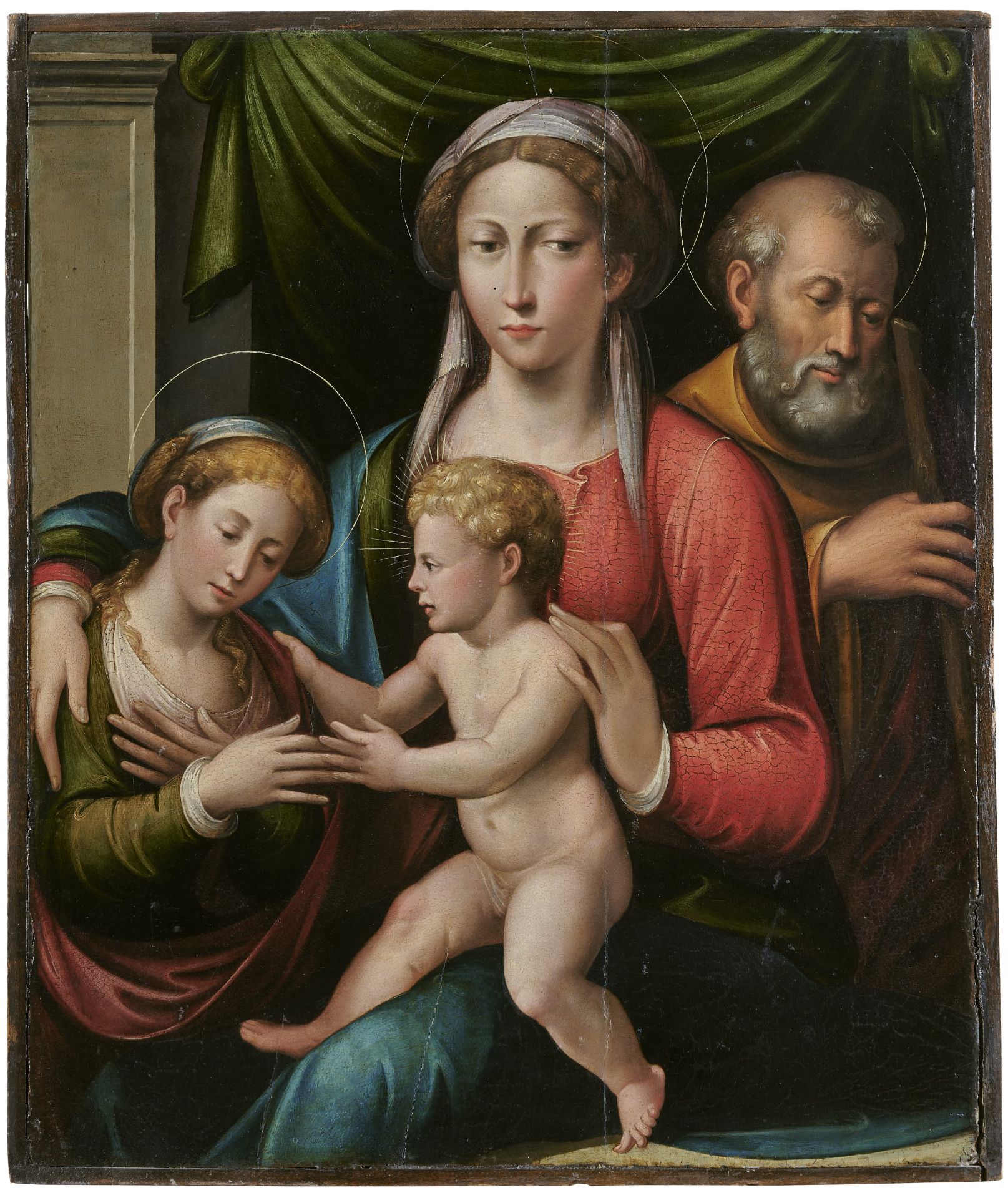 Giulio Raibolini, called Giulio Francia (Bologna 1487-1540) The Mystic Marriage of Saint Catherine