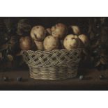 Attributed to Juan van der Hamen y Le&#243;n (Madrid 1596-1632) A still life with a basket of qui...