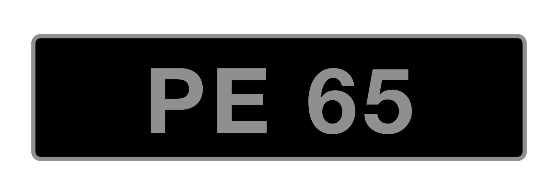 UK Vehicle Registration Number 'PE 65',