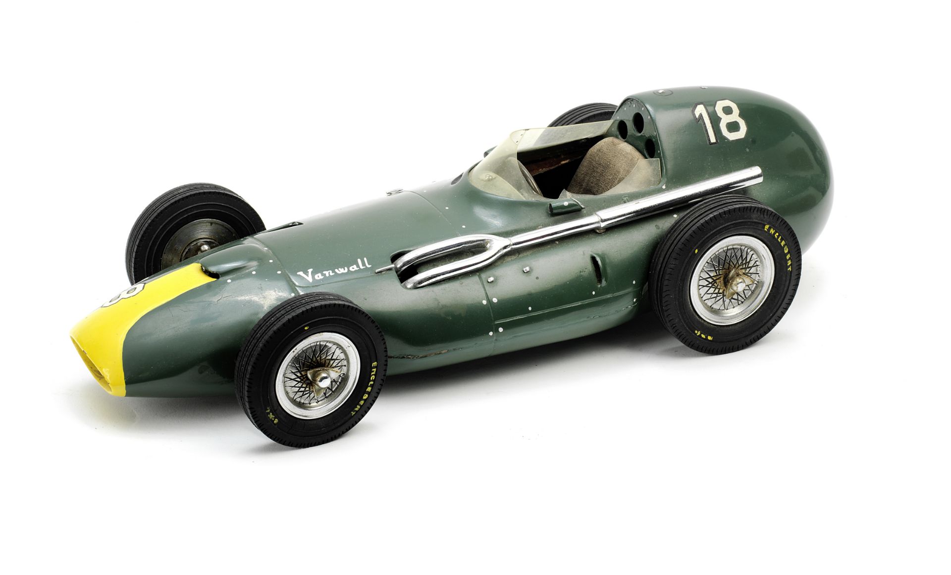 A 1:12 scale model of a Vanwall Grand Prix car by Michele Conti, Italian,